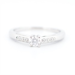 Solitaire Or Blanc Diamant...