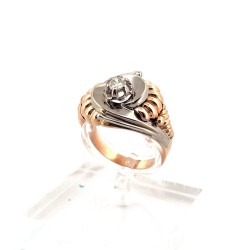 Bague Or Bicolore Diamant...