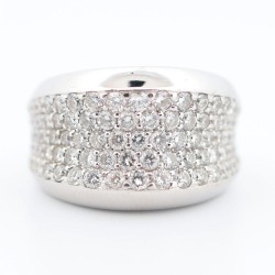 Bague Or Blanc Diamant 