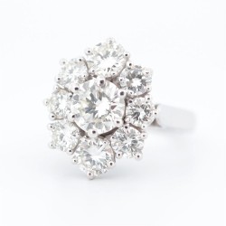 Bague Or Blanc Diamant en...