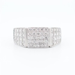 Bague Or Blanc Diamant 