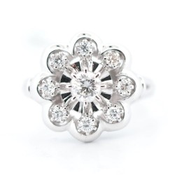 Bague Or Blanc Diamant...