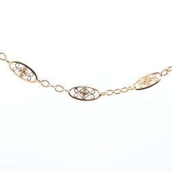 Collier Or Jaune maille...