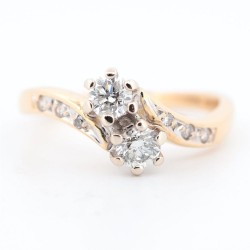 Bague Or Jaune Diamant Toi...