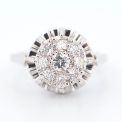 Bague Or et Platine Diamant...