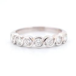 Alliance Or Blanc Diamant...