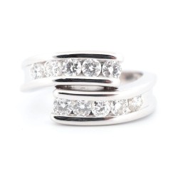 Bague Or Blanc Diamant 