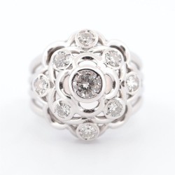 Bague Or Blanc Diamant...