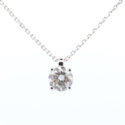 Collier Or Blanc Diamant 