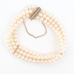 Bracelet Or Jaune Perle 3...