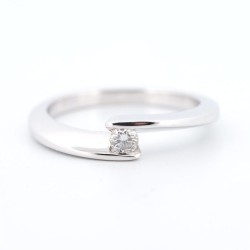 Solitaire Or Blanc Diamant...