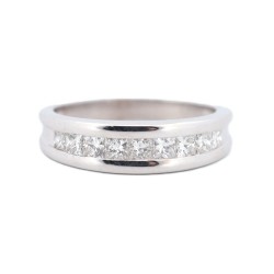 Alliance Or Blanc Diamant ,...
