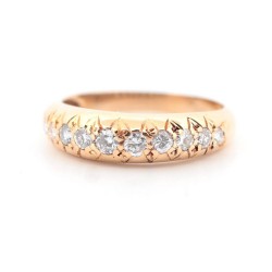 Bague Or Jaune Diamant en...