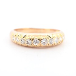 Bague Or Jaune Diamant en...