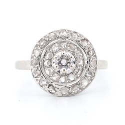 Bague Or et Platine Diamant...