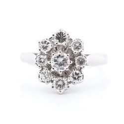 Bague Or et Platine Diamant...