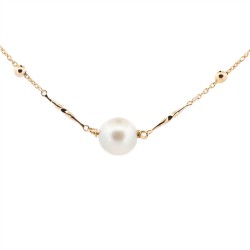 Collier Or Jaune Perle 