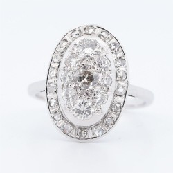 Bague Or et Platine Diamant...