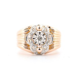 Bague Or et Platine Diamant...