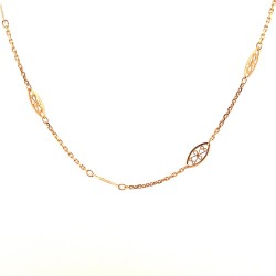 Collier Or Jaune filigrane